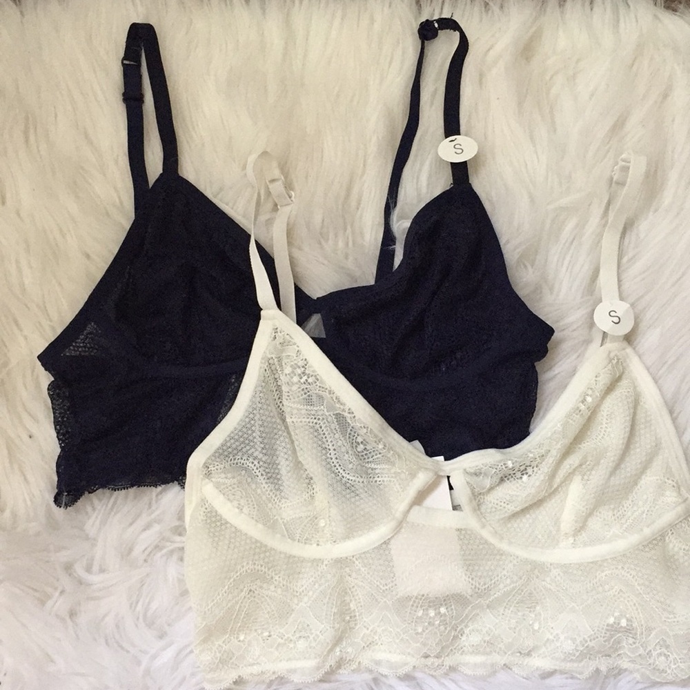 New lacey Cotton On bralettes, never worn before
